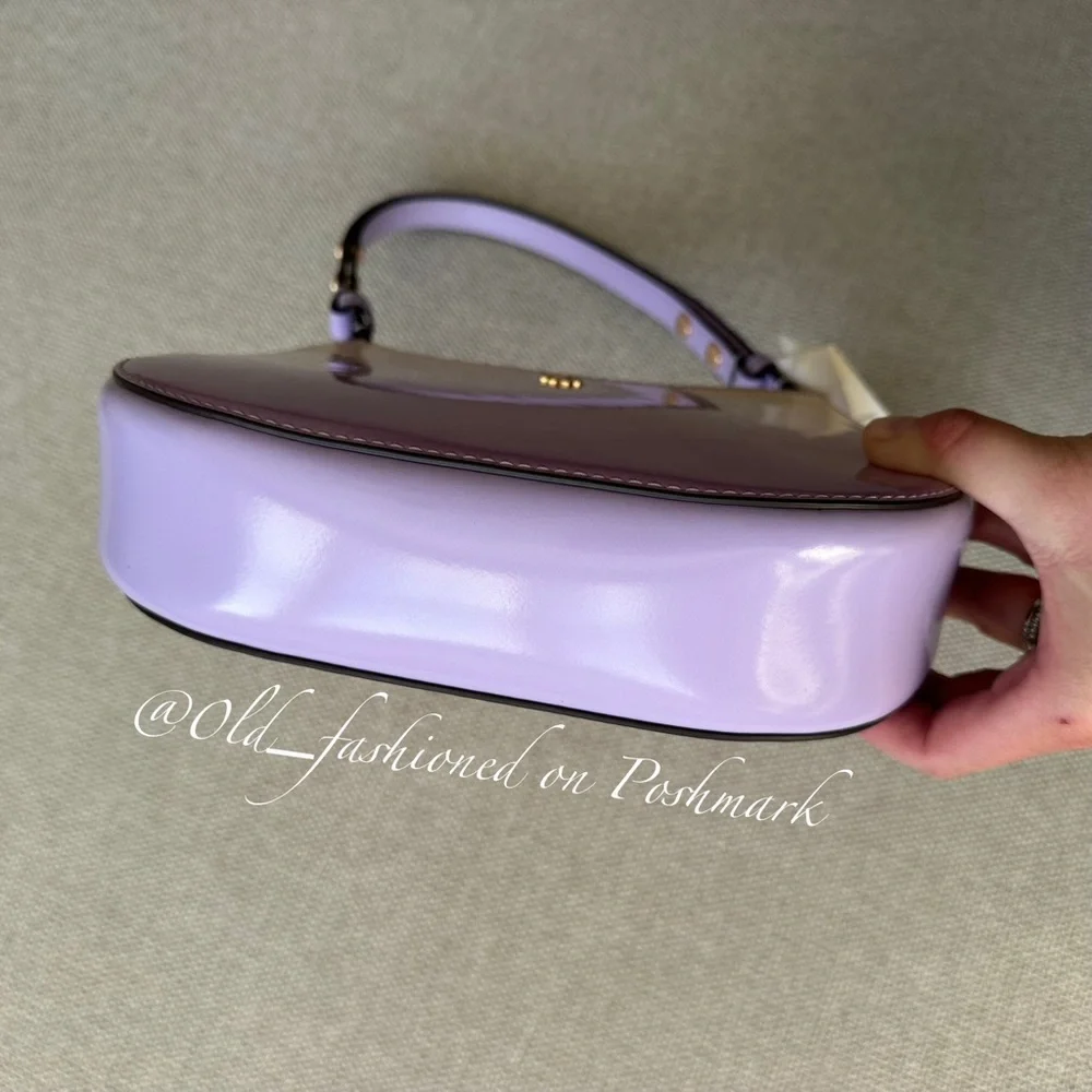 TORY BURCH Emerson Dip Dye Shoulder Bag in Sweet Corn / Lavender